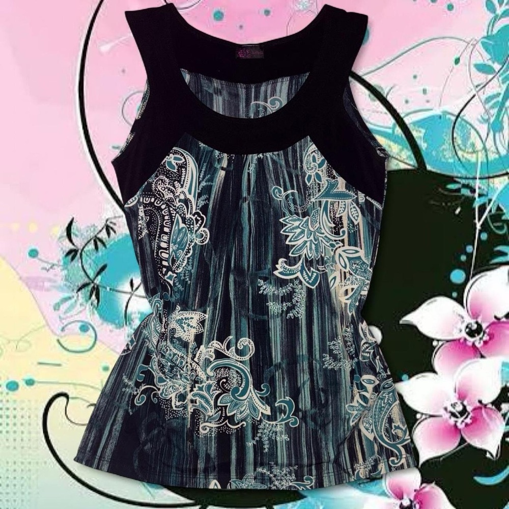 vtg y2k agenda fairy grunge cyber fairycore sublimated sop tank top, fits md
